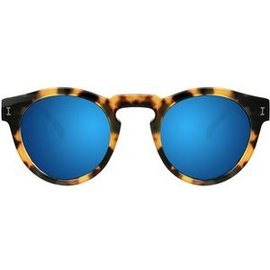 Ilesteva Tortoise Leonard with Blue Mirrored Lens
